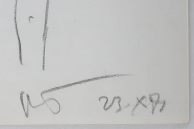 Roger PEYREFITTE : Ceci est un cyprès, Autographe et dessin original signée