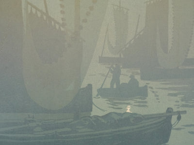 Henri RIVIERE : La féérie des heures, Premier Quartier, Lithographie originale signée