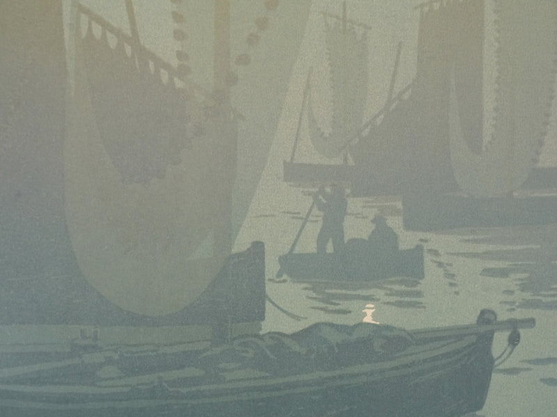Henri RIVIERE : La féérie des heures, Premier Quartier, Lithographie originale signée