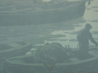 Henri RIVIERE : La féérie des heures, Premier Quartier, Lithographie originale signée
