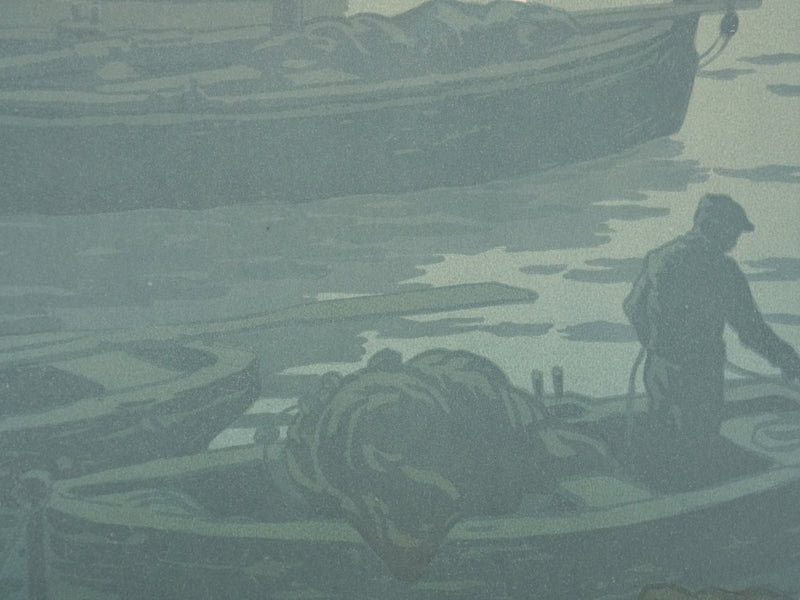 Henri RIVIERE : La féérie des heures, Premier Quartier, Lithographie originale signée