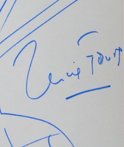 Lucie FAURE : L'arbre à carreaux, Autographe et dessin original signé