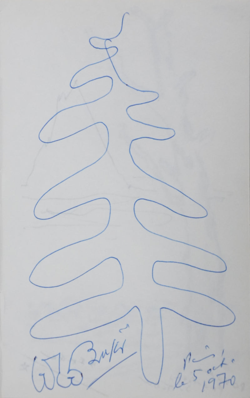 BRASSAI (Gyula HALÁSZ) : Les serpents sur nos têtes, Dessin original signé