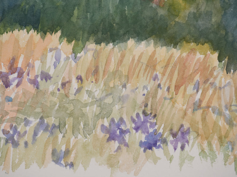 Salomon Alfred BOISECQ : Vue sur les toits provençaux, Aquarelle originale (photo de détail 4) - Crédit photo : Galerie Art.Paris