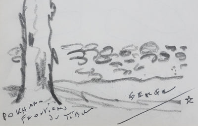 BRASSAI (Gyula HALÁSZ) : Les serpents sur nos têtes, Dessin original signé