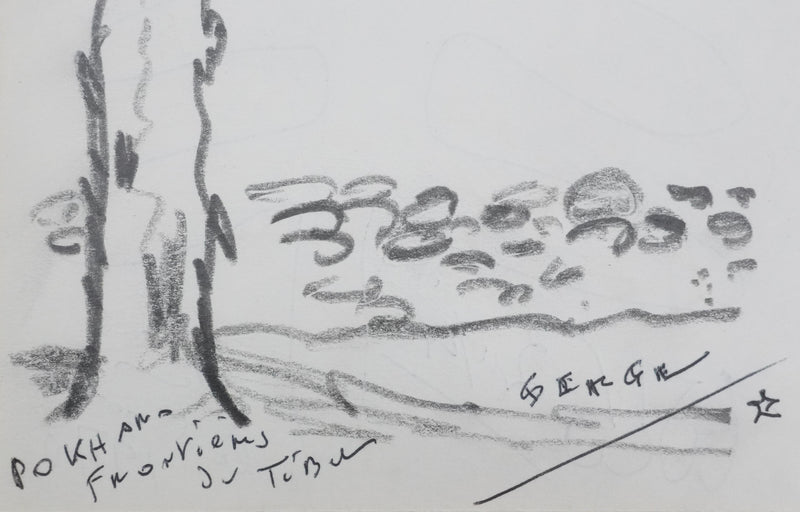 BRASSAI (Gyula HALÁSZ) : Les serpents sur nos têtes, Dessin original signé