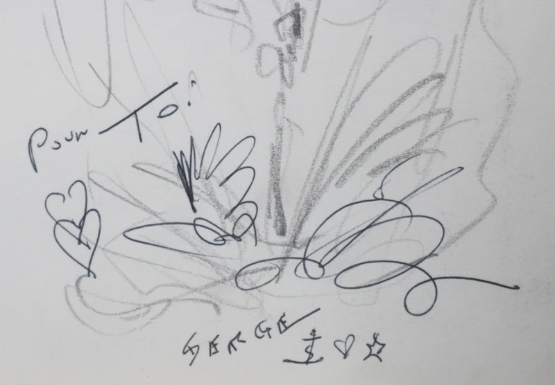 SERGE : La fleur des champs, Dessin original signé