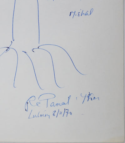 Pascal YTIER : L'arbre dessiné, Autographe et dessin original signé