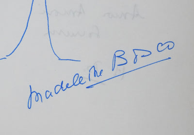 Henri BOSCO : La fleur d'amour, Autographe et dessin original signé