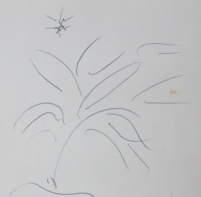 Henri BOSCO : L'étoile dans la nuit, Autographe et dessin original signé