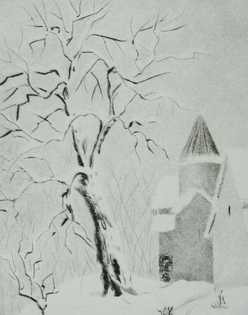 Camille COMBE : Arménie, Haghartsin, il était une fois, Gravure originale signée