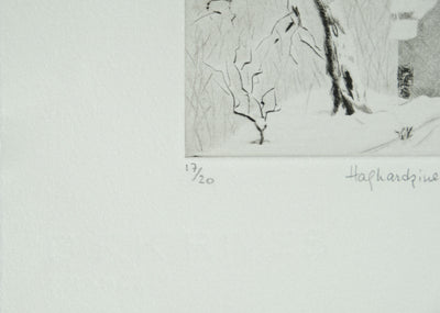 Camille COMBE : Arménie, Haghartsin, il était une fois, Gravure originale signée
