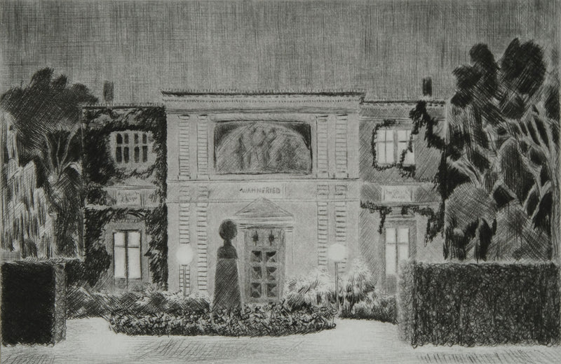Camille COMBE : Soirée chez les Wagner, Gravure originale signée