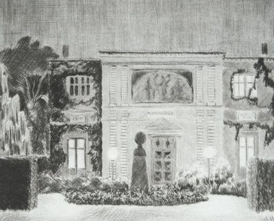 Camille COMBE : Soirée chez les Wagner, Gravure originale signée