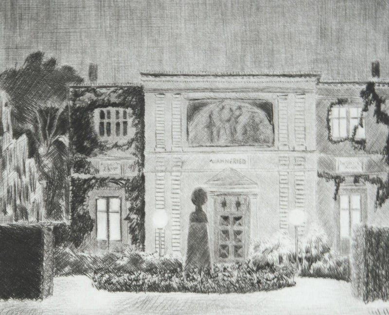 Camille COMBE : Soirée chez les Wagner, Gravure originale signée