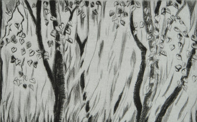 Camille COMBE : Beyrouth, les murmures des Saules, Gravure originale signée