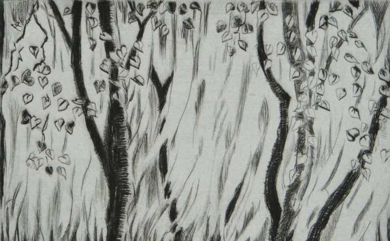 Camille COMBE : Beyrouth, les murmures des Saules, Gravure originale signée