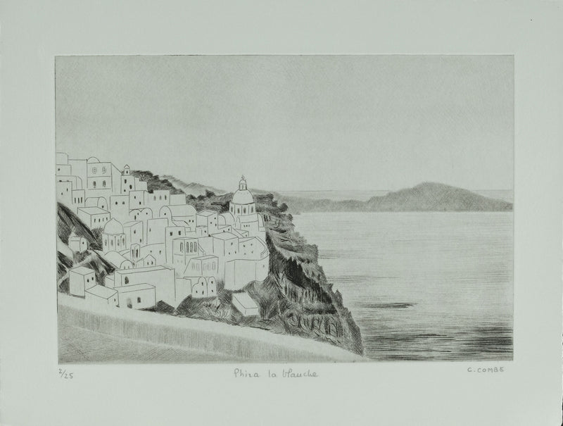 Camille COMBE : Phiza la blanche, Gravure originale signée