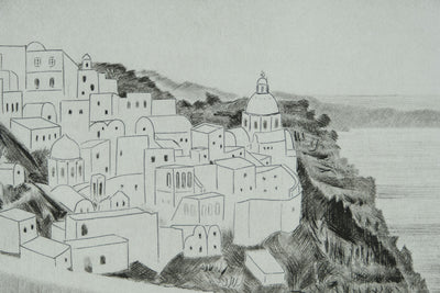 Camille COMBE : Phiza la blanche, Gravure originale signée
