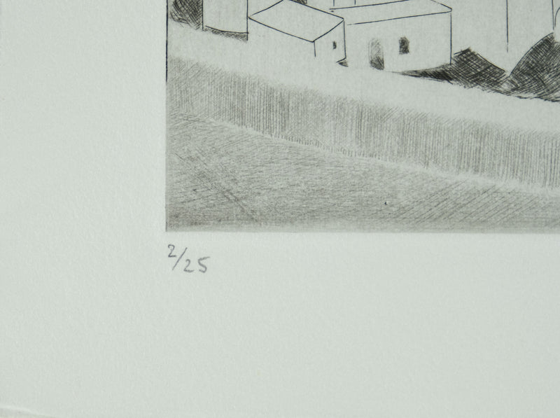 Camille COMBE : Phiza la blanche, Gravure originale signée