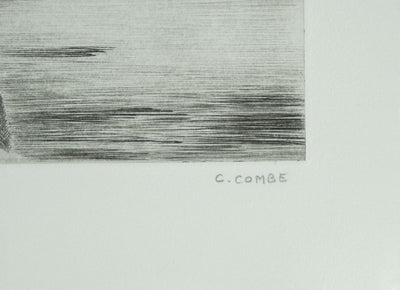 Camille COMBE : Phiza la blanche, Gravure originale signée