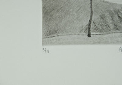 Camille COMBE : Aube delphique, Gravure originale signée