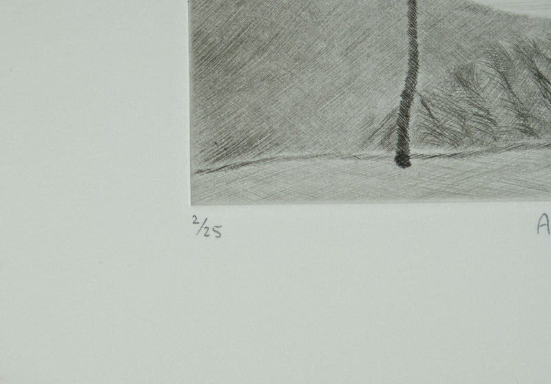 Camille COMBE : Aube delphique, Gravure originale signée