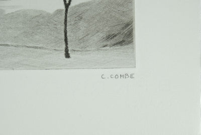 Camille COMBE : Aube delphique, Gravure originale signée