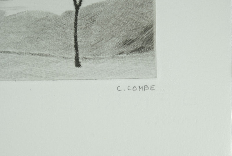 Camille COMBE : Aube delphique, Gravure originale signée