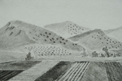 Camille COMBE : Sur les routes de Grèce, Gravure originale signée