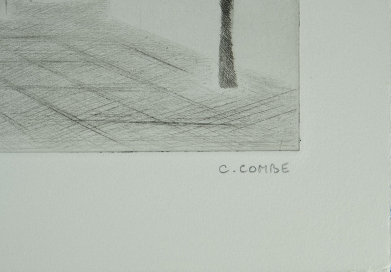 Camille COMBE : Les carillons de Mykonos, Gravure originale signée