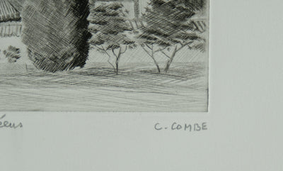 Camille COMBE : Rythmes coréens, Gravure originale signée