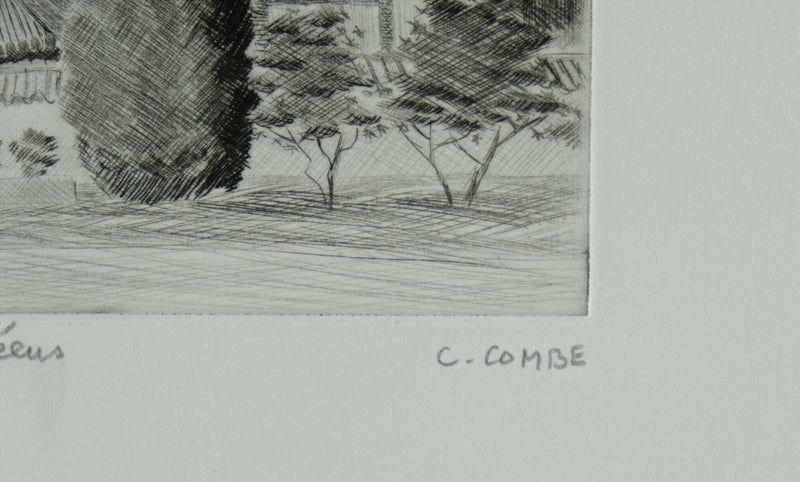 Camille COMBE : Rythmes coréens, Gravure originale signée
