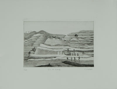 Camille COMBE : Yin et Yang, Gravure originale signée