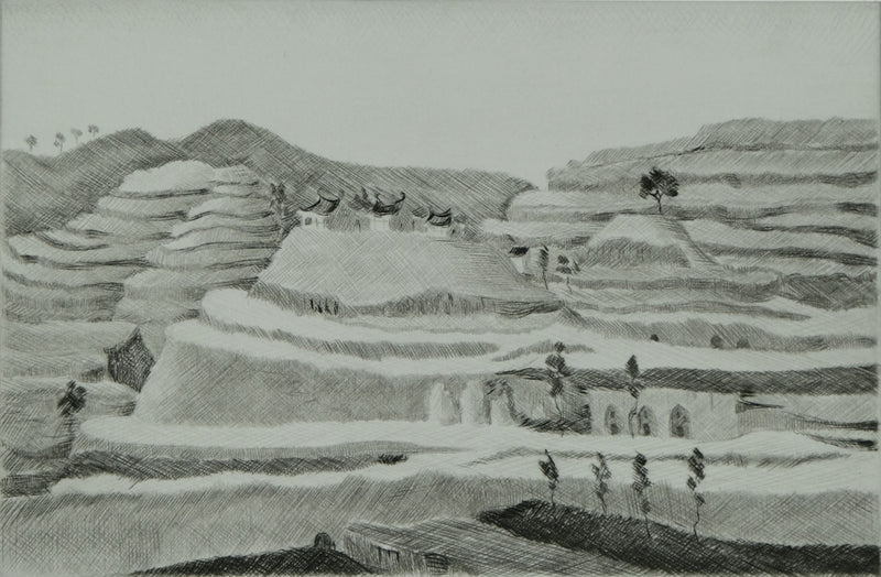 Camille COMBE : Yin et Yang, Gravure originale signée
