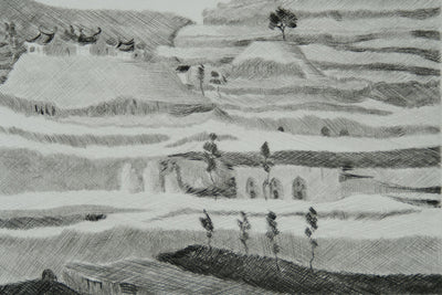 Camille COMBE : Yin et Yang, Gravure originale signée