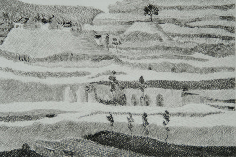 Camille COMBE : Yin et Yang, Gravure originale signée