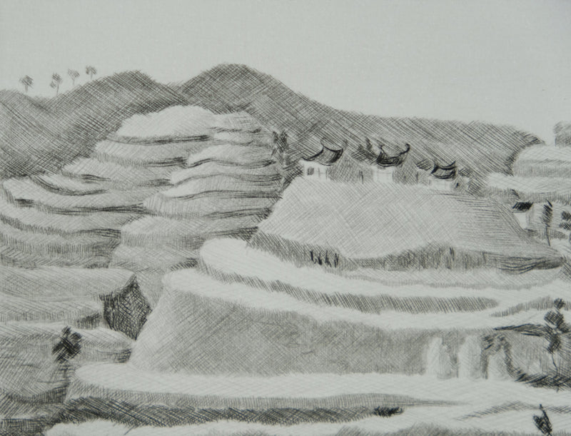 Camille COMBE : Yin et Yang, Gravure originale signée