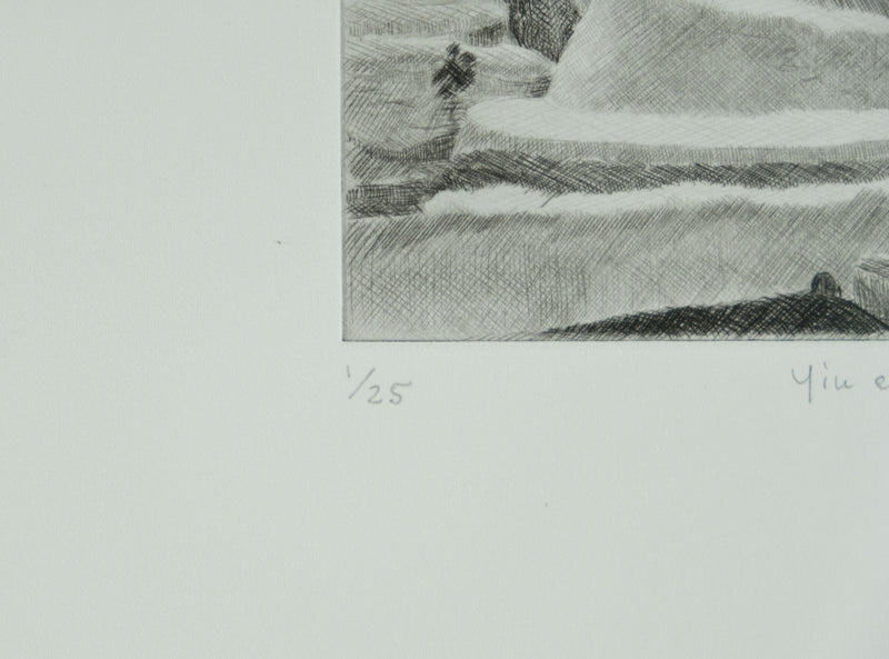 Camille COMBE : Yin et Yang, Gravure originale signée