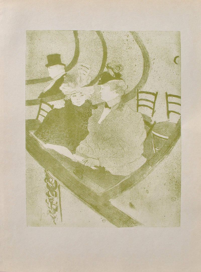 Henri DE TOULOUSE-LAUTREC : Les deux soeurs, Gravure originale (vue générale) - Crédit photo : Galerie Art.Paris