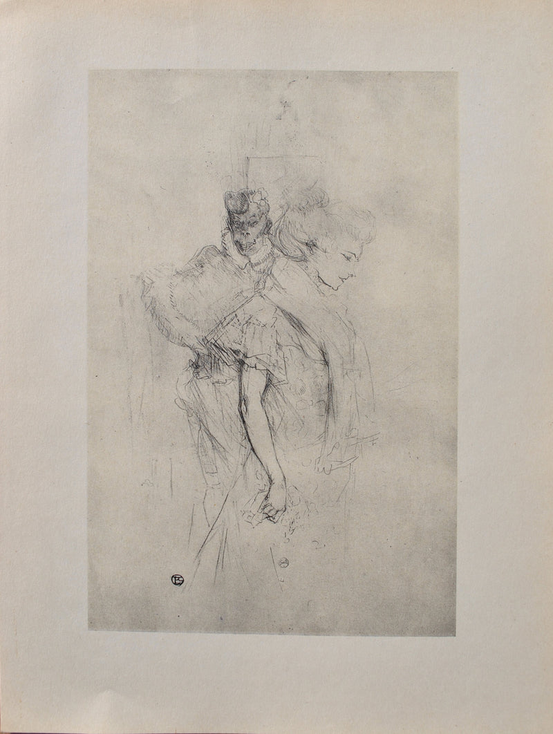 Henri DE TOULOUSE-LAUTREC : La modiste, Gravure originale (vue générale) - Crédit photo : Galerie Art.Paris