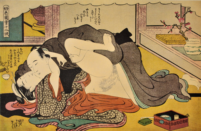 Kitagawa UTAMARO : Geisha soumis, Lithographie originale (photo de détail 2) - Crédit photo : Galerie Art.Paris