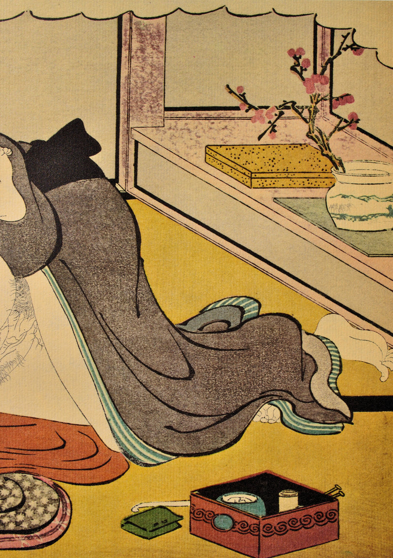 Kitagawa UTAMARO : Geisha soumis, Lithographie originale (photo de détail 5) - Crédit photo : Galerie Art.Paris