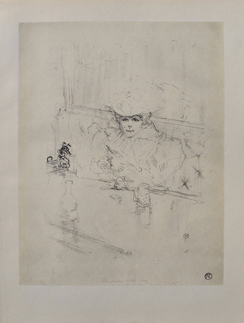 Henri DE TOULOUSE-LAUTREC : Mademoiselle Lender, Gravure originale (vue générale) - Crédit photo : Galerie Art.Paris