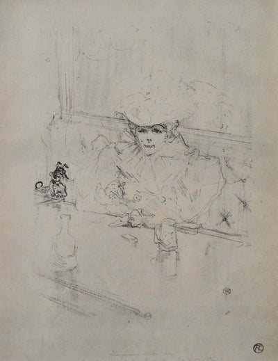 Henri DE TOULOUSE-LAUTREC : Mademoiselle Lender, Gravure originale (photo de détail 2) - Crédit photo : Galerie Art.Paris