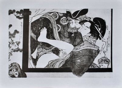 Chokosaï YEISHO : Plaisir du marin hollandai, Lithographie originale (vue générale) - Crédit photo : Galerie Art.Paris