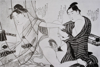 Kitagawa UTAMARO : Sous la ten, Lithographie originale (photo de détail 2) - Crédit photo : Galerie Art.Paris