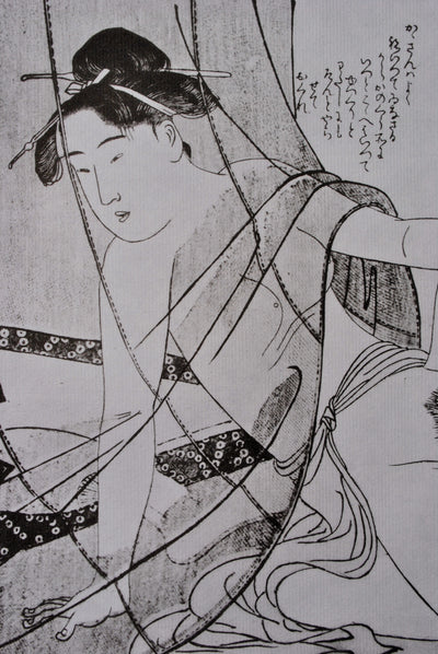 Kitagawa UTAMARO : Sous la ten, Lithographie originale (photo de détail 7) - Crédit photo : Galerie Art.Paris