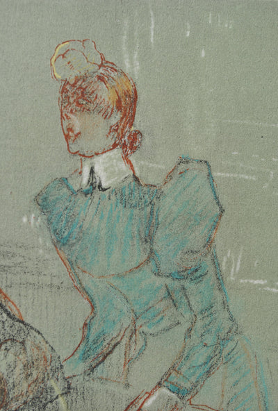 Henri DE TOULOUSE-LAUTREC : La barmaid, Gravure originale (photo de détail 4) - Crédit photo : Galerie Art.Paris