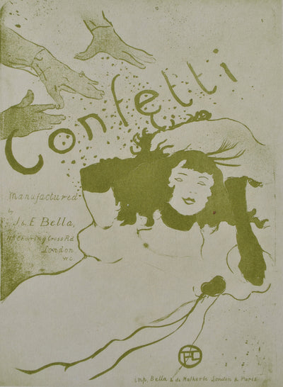 Henri DE TOULOUSE-LAUTREC : Confetti, Gravure originale (photo de détail 2) - Crédit photo : Galerie Art.Paris